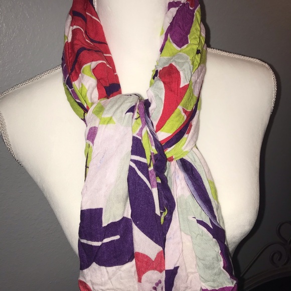 🌵Multi Color Flower Scarf - Picture 2 of 6